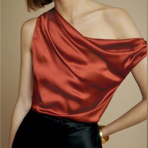 Reformation Annika Silk Top